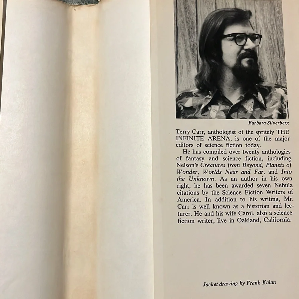 INFINITE ARENA, THE: SEVEN SCIENCE FICTION STORIES ABOUT SPORTS. Hardcover 1977